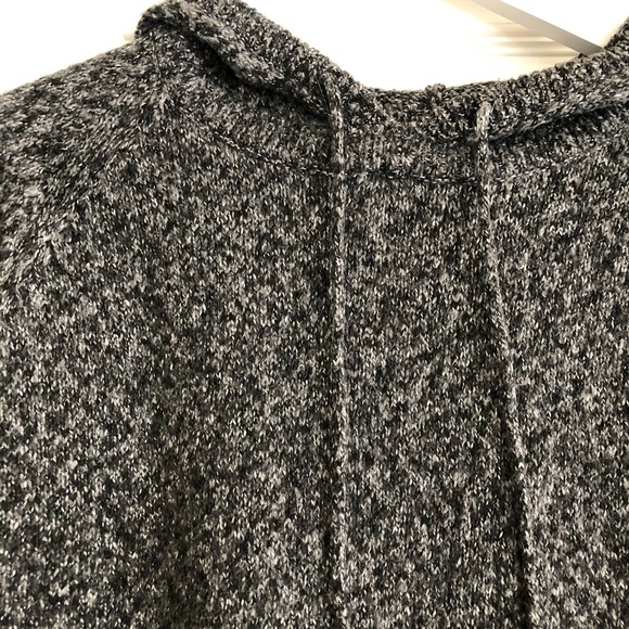 Grey Marled Hooded Sweater - Picture 5 of 15